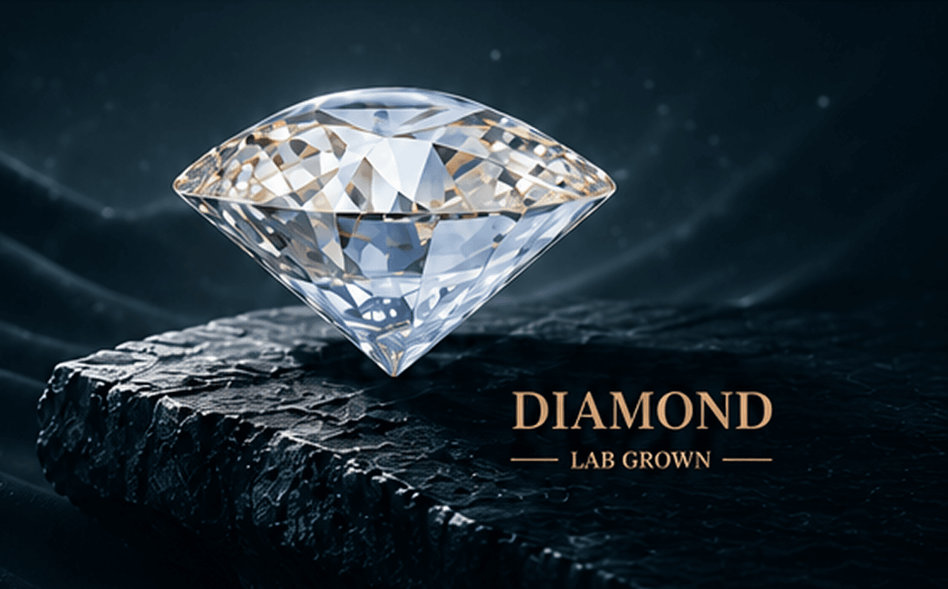 Finished lab grown diamond
